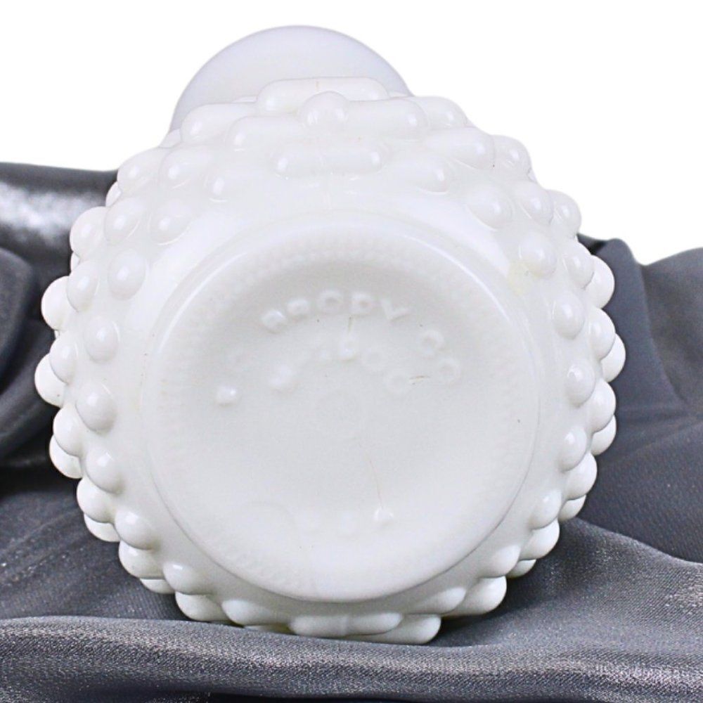 Vintage Milk Glass Bud Vase Hobnail E.O. Brody Co. White 7.5” Kitsch Cottagecore - Picture 3 of 4